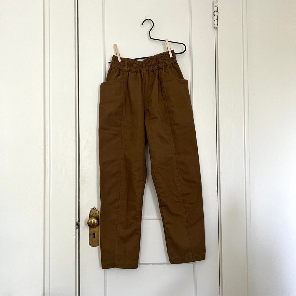 Elizabeth Suzann Clyde Work Pants - Upcycled Cotton Canvas XS - Clay